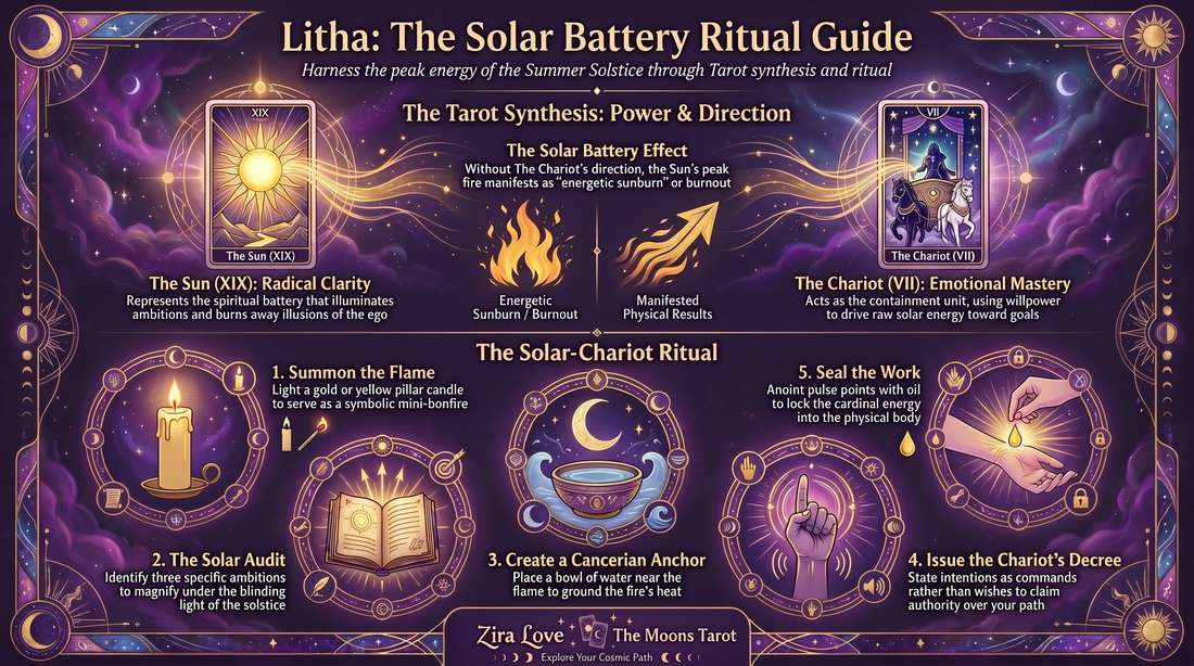 Litha Solar Battery Ritual Guide by Zira Love
