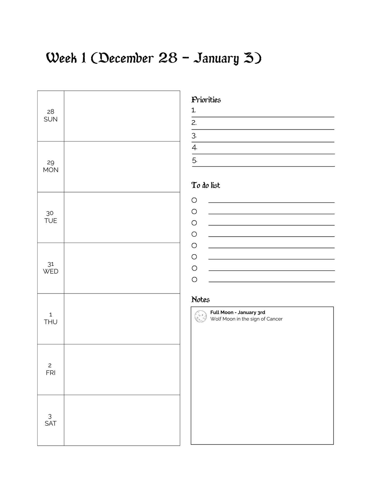 PRE-ORDER: The Moons Zodiac Almanac 2026 Monthly Weekly Planner