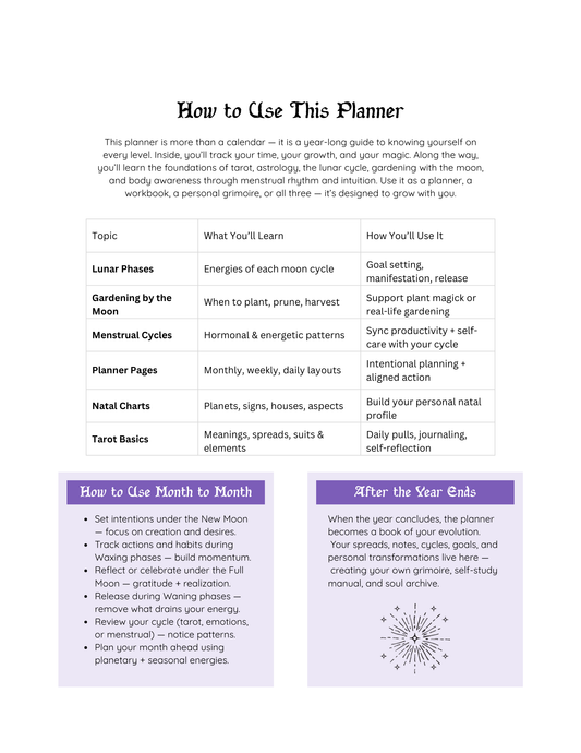 PRE-ORDER: The Moons Zodiac Almanac 2026 Monthly Weekly Planner