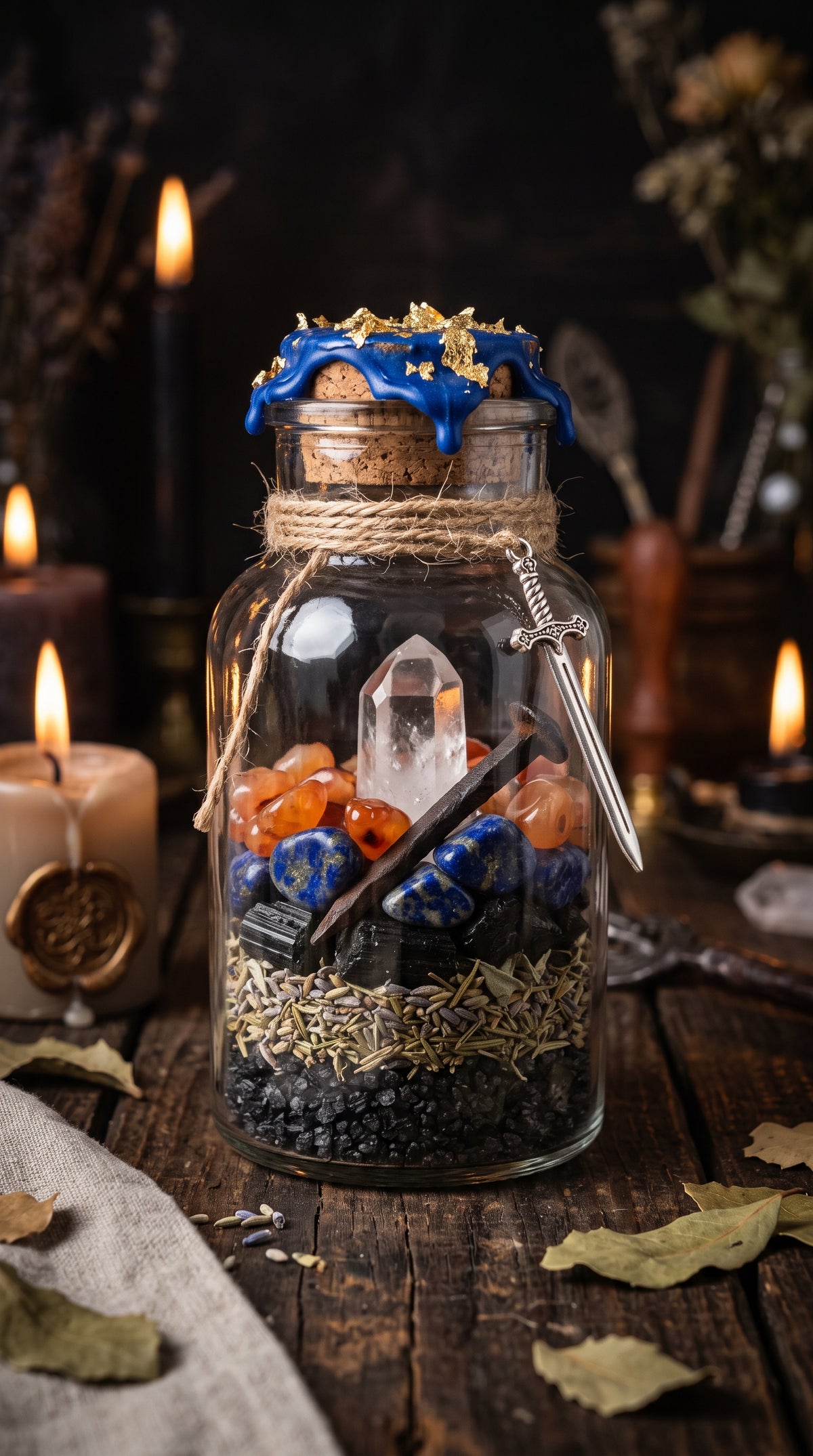 Archangel's Iron: Protection Spell Jar (The Iron Gate Collection)