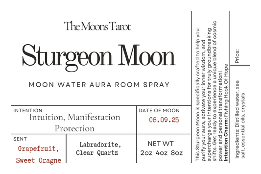Sturgeon Moon Water - Intuition, Manifestation, Awakening